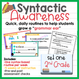 2nd Grade Syntactic Awareness Routines Set 1