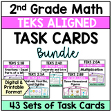 2nd Grade TEKS Aligned Task Cards Bundle