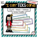 2nd Grade TEKS Card Bundle