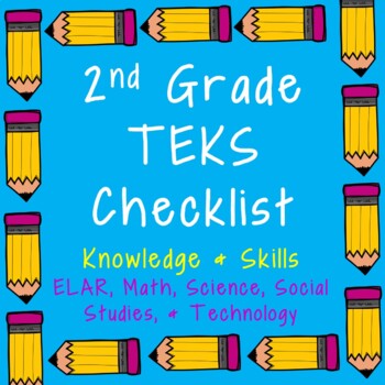 Preview of 2nd Grade TEKS Checklist