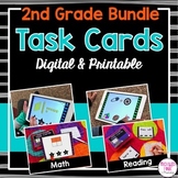 Second Grade Task Cards BUNDLE (digital and printable)
