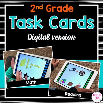 Preview of Digital Task Cards for Second Grade