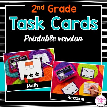 Preview of 2nd Grade Task Cards