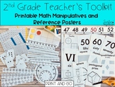 2nd Grade Teacher's Toolkit Printable Math Manipulatives, 
