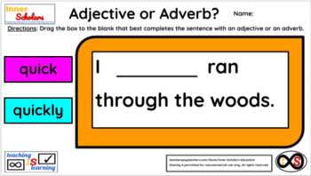 Preview of 2nd Grade Technology Activities - Lesson 16: Adjectives or Adverbs?