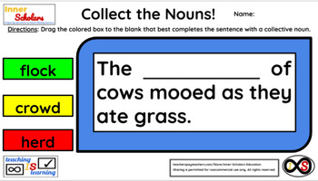 Preview of 2nd Grade Technology Activities - Lesson 8: Collective Nouns