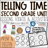Digital Telling Time Worksheets 2nd Grade - Time to 5 Minu