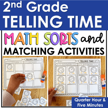 Telling Time Games to the Nearest Quarter Hour, 5 Minutes, First & Second  Grade - Simply Creative Teaching