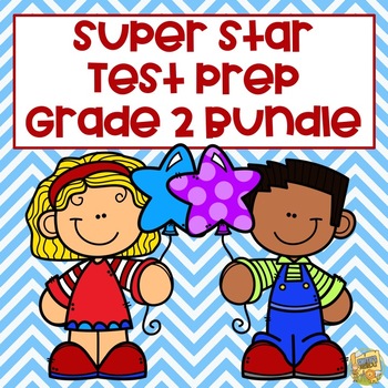 Preview of 2nd Grade Test Prep BUNDLE - Math and ELA - Grade 2 - TN Ready TCAP