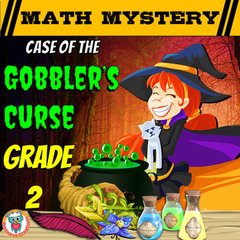 Preview of 2nd Grade Thanksgiving Activity: Thanksgiving Math Mystery - Gobbler's Curse