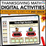 2nd Grade Thanksgiving Math Activities - November Math Rev