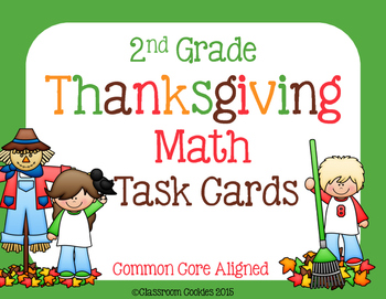 Preview of 2nd Grade Thanksgiving Math (Common Core Aligned)