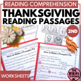 2nd Grade Thanksgiving Reading Passages and Comprehension 