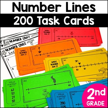 Preview of Open Number Line Practice and Traditional Number Lines TEKS: 2.2E, 2.2F, 2.9C