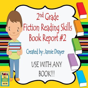 Preview of 2nd Grade Fiction Book Report Trifold Brochure 2