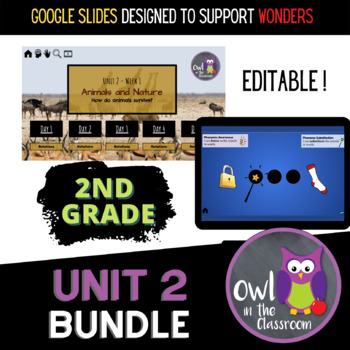 Preview of 2nd Grade- UNIT 2 Bundle (Google Slides / Powerpoint) - Aligned w/ Wonders 2017