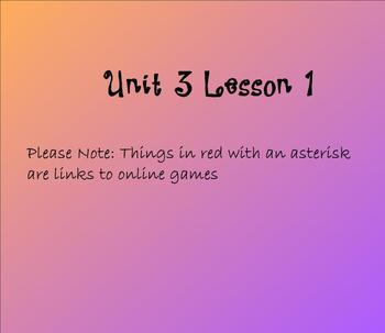 Preview of 2nd Grade Unit 3 Lesson 1 for Everyday Math