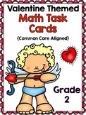 2nd Grade Valentine Math Task Cards {Common Core Aligned- 