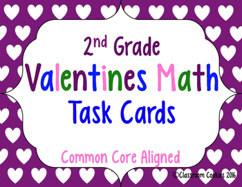 Preview of 2nd Grade Valentine's Day Math (Common Core Aligned)
