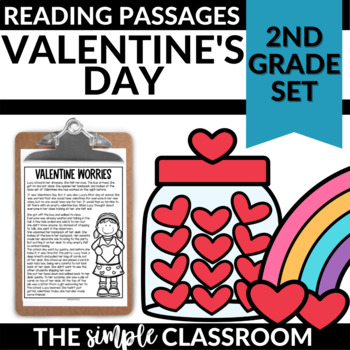 Preview of 2nd Grade Valentine's Day Reading Comprehension Passages