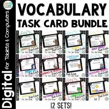 Preview of 2nd Grade Vocabulary Activities Context Clues Idioms Prefixes Google Slides Use