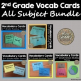2nd Grade Vocabulary Card Bundle - All Subjects