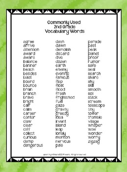 2nd grade vocabulary worksheets by learning with laurie tpt - 3rd grade