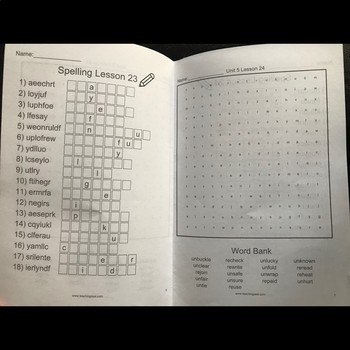 2nd Grade Word Search Spelling (Unit 10)