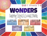 2nd Grade WONDERS Unit 1 Weeks 1-6 Learning Targets & Succ
