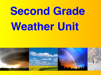 Preview of 2nd Grade Weather Unit Flipchart