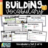 2nd Grade Weekly Vocabulary Words Set 2 of 4