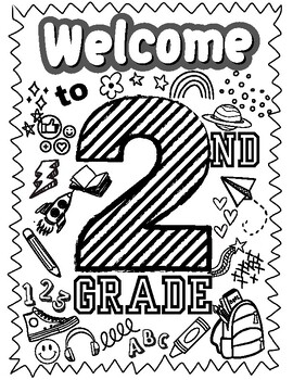 welcome to 2nd grade coloring pages