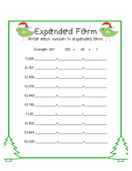 2nd Grade Winter Holiday Christmas Break Homework Classwork Packet