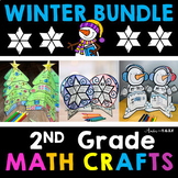 2nd Grade Winter Math Crafts Bundle Bulletin Board Craft A