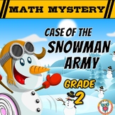 2nd Grade Winter Math Mystery Activity - Fun Math Review Game