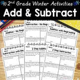 2nd Grade Word Problems Winter Themed