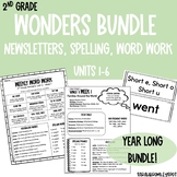 2nd Grade Wonder's Year Long Bundle - Newsletter, Word Wor