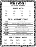 2nd Grade Wonders 2020 Weekly Home Word Lists (Spelling, H