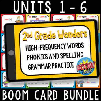 Preview of 2nd Grade Wonders 2023 - Grammar, High Frequency Words, & Phonics Activities