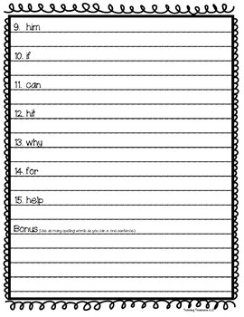 2nd Grade Wonders | Spelling Sentences | Approaching Lists | UNITS 1-6