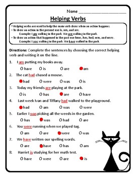 past and present tense helping verbs worksheet present and