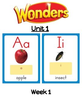 Preview of 2nd Grade Wonders Word Work: Unit 1: Week 1