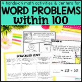 Addition and Subtraction Word Problems within 100 Math Centers | 2.OA.1
