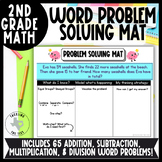 2nd Grade Word Problem Solving Mat with 65 Word Problems f