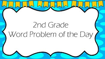 Preview of 2nd Grade Word Problem of the Day