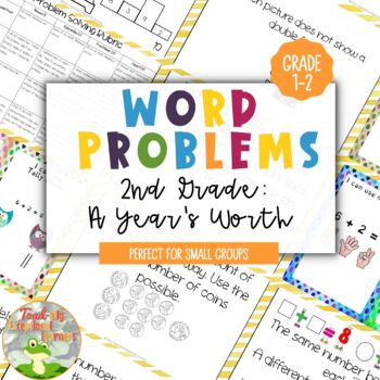 Preview of 2nd Grade Word Problems--A Year's Worth