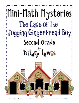 Preview of 2nd Grade Word Problems - Mini-Math Mystery - Jogging Gingerbread Boy