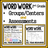 2nd Grade Word Work - Bundle - Groups, Centers, Data Colle