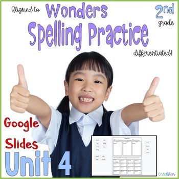 Preview of 2nd Grade Word Work Google Slides™ Unit 4