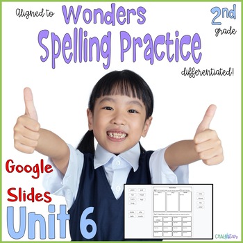 Preview of 2nd Grade Word Work Google Slides™ Unit 6 